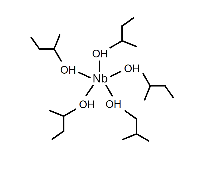 Penta-sec-butoxy niobium - CAS:7019-73-0 - Nb(sec-BuO)5, Niobium penta-sec-butoxide